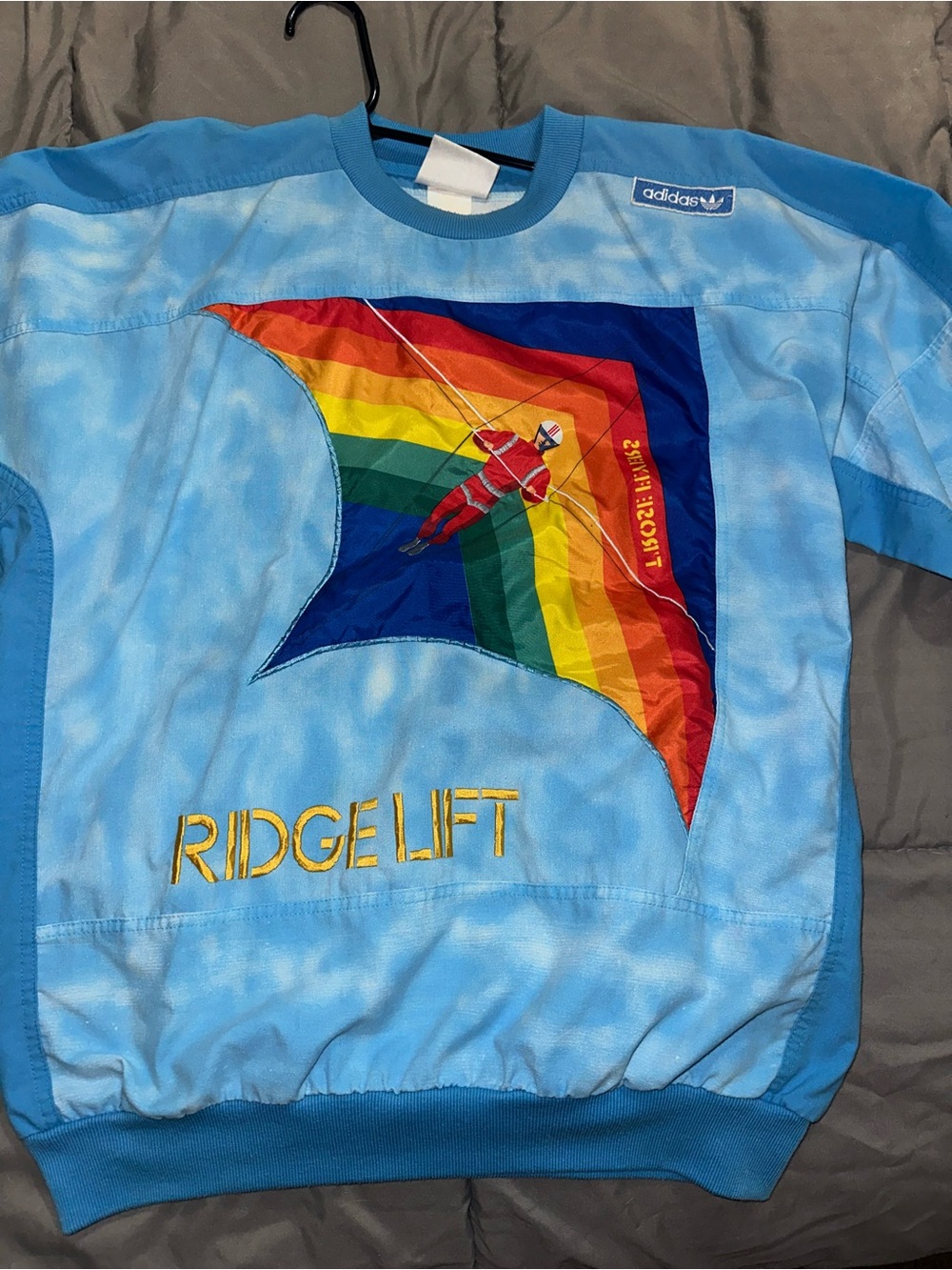 Adidas Kelly Ridge Lift Rainbow Kite Vintage Shirt - Picture 6 of 16